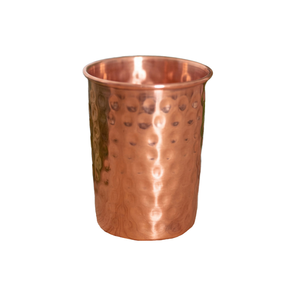 Kopero Copper Cup Hammered 300 ml pure copper, product photo on white background