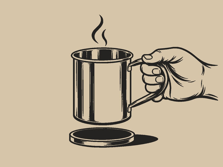 Hold it by the handle