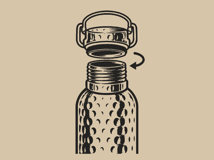 Screw the cap on loosely
