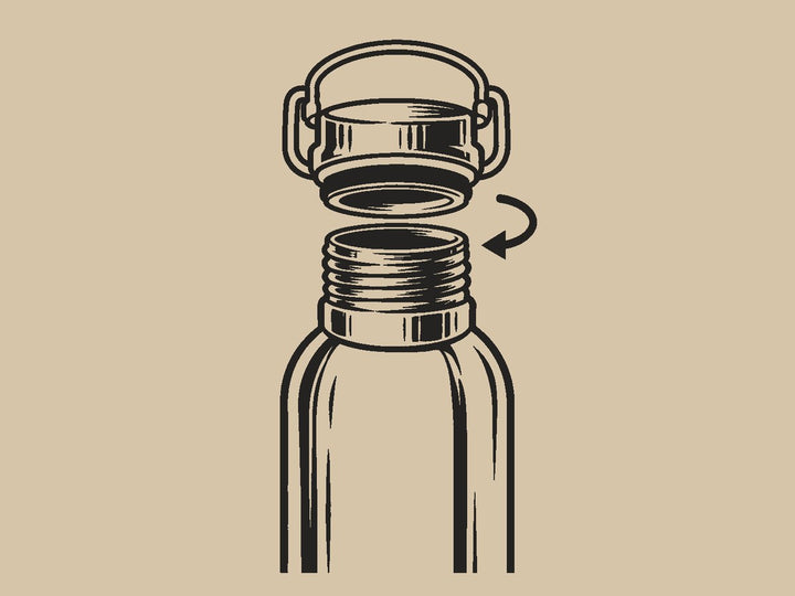 Screw the cap on loosely