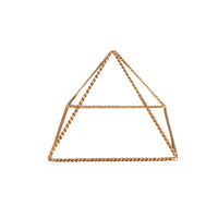 Kopero Copper Pyramid Energizer Twisted Small (14.56 cm) made of twisted copper wire, product photo on white background