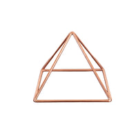 Kopero Copper Pyramid Energizer Smooth Small (14.56 cm) made of smooth copper tube, product photo on white background