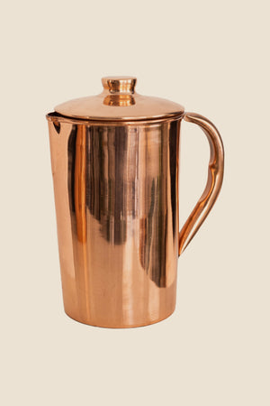 Kopero Copper Jug Smooth, product photo on a white background