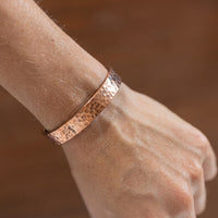 Kopero Premium Koperen Armband Gehamerd, 100% puur koper met hamerslag afwerking