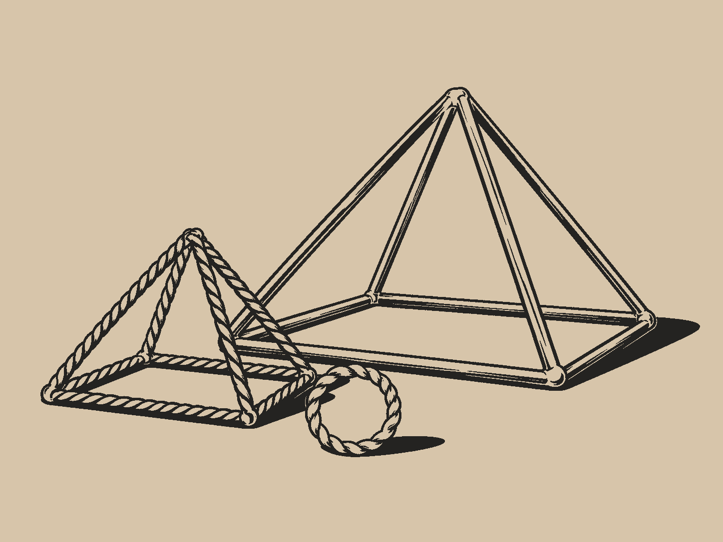 Energizers: Pyramids and tensor ring